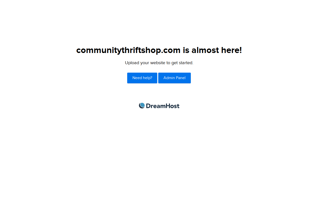Community Thrift Shop website preview