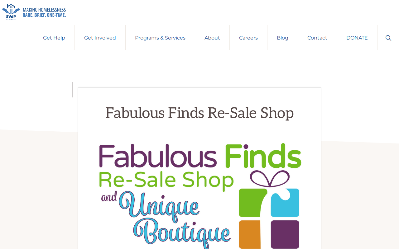 Fabulous Finds Re-sale Shop and Unique Boutique website preview