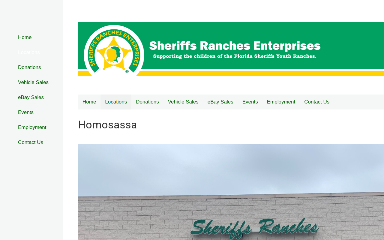 Sheriffs Ranches Thrift Store website preview