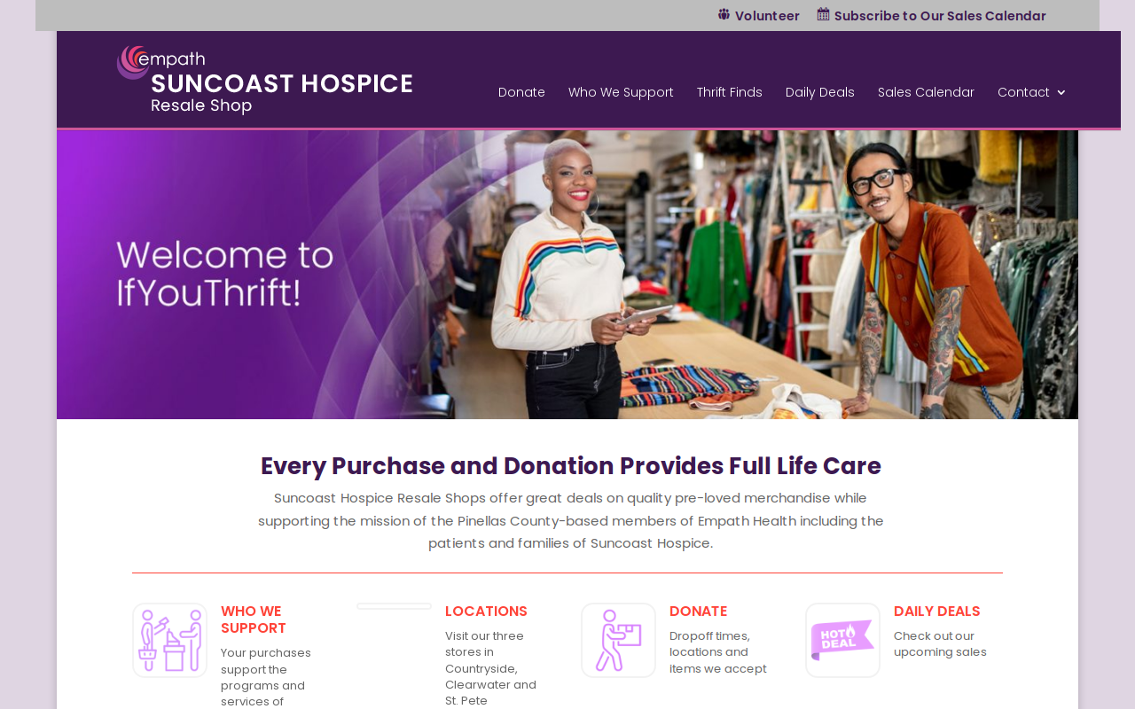 Suncoast Hospice website preview