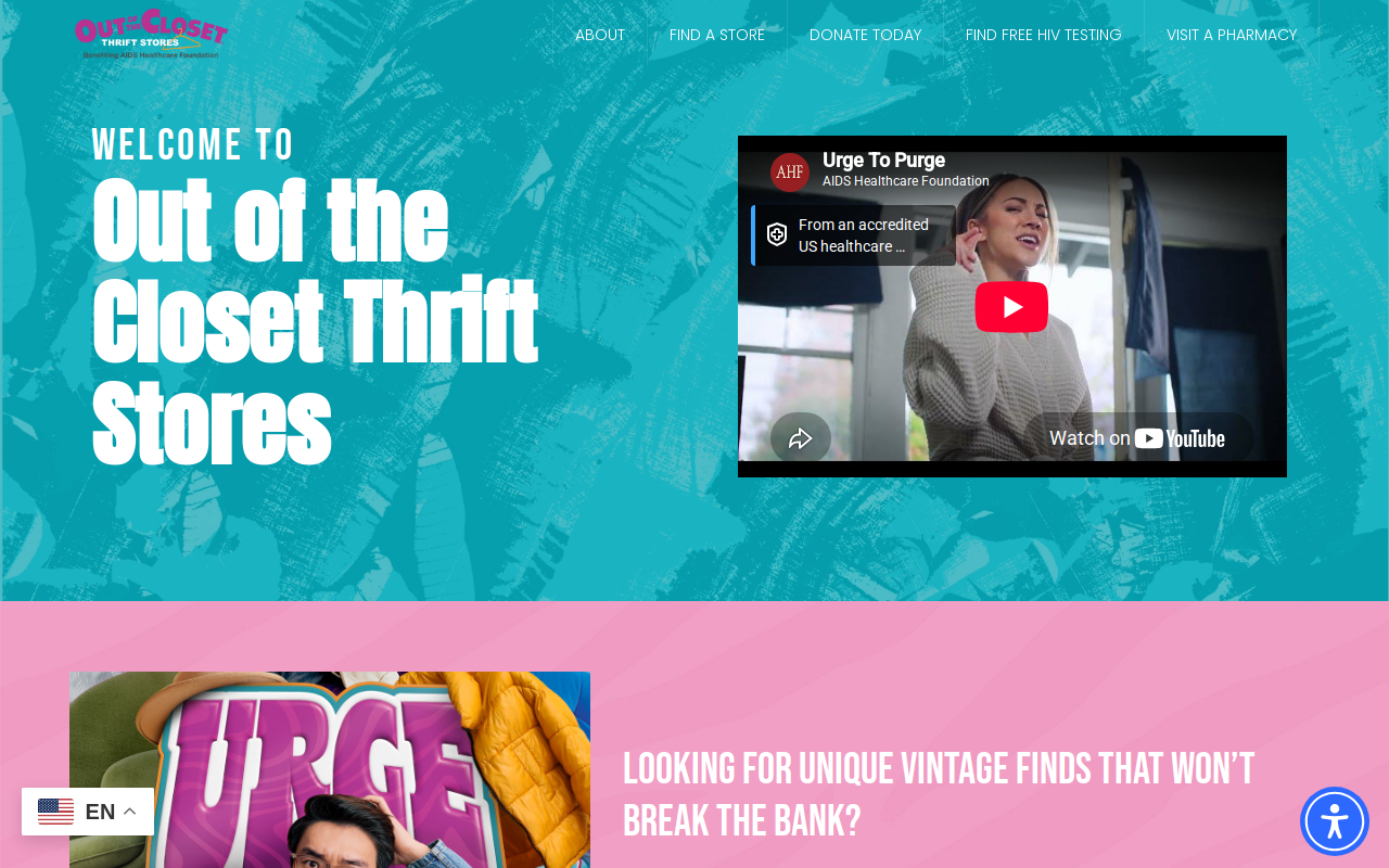 Out of the Closet Orlando website preview