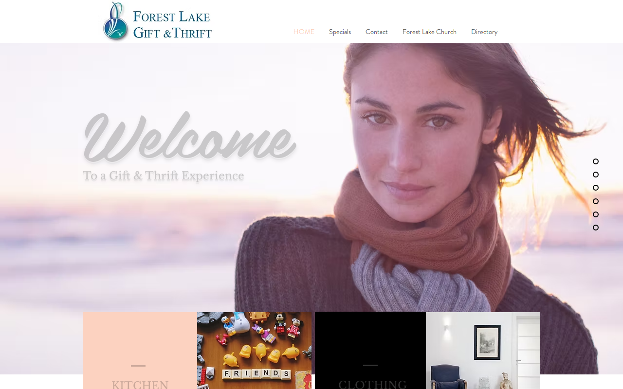 Gift & Thrift website preview