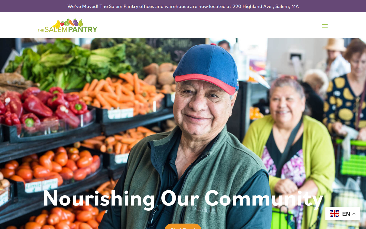 The Market - The Salem Pantry website preview