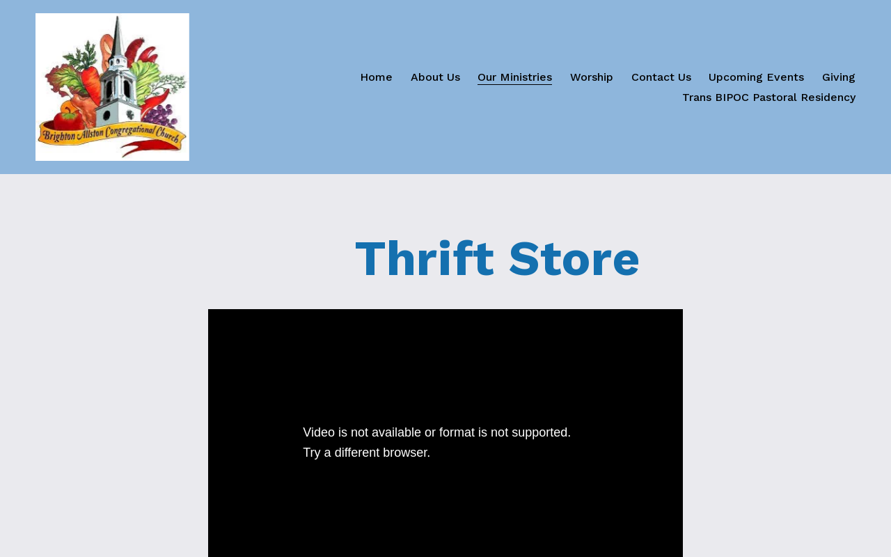 Nearly New Thrift Store website preview