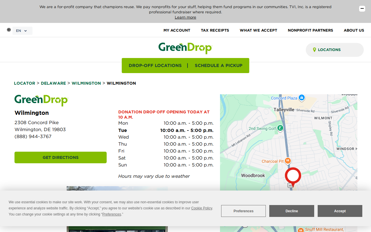 Green Drop website preview