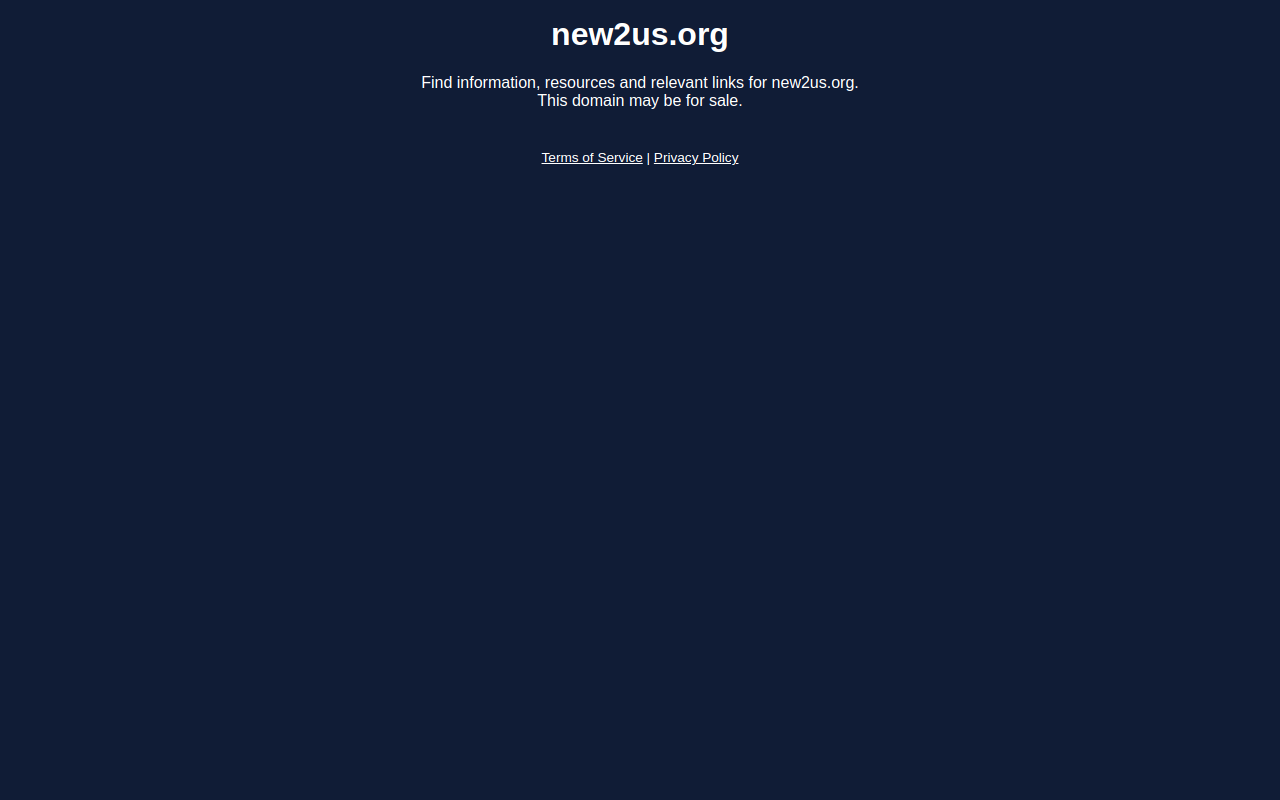 New 2 Us website preview