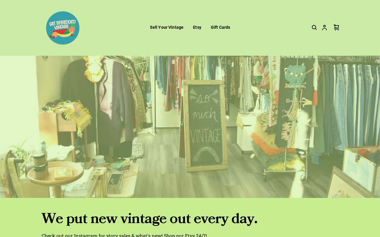 Get Shredded Vintage website preview