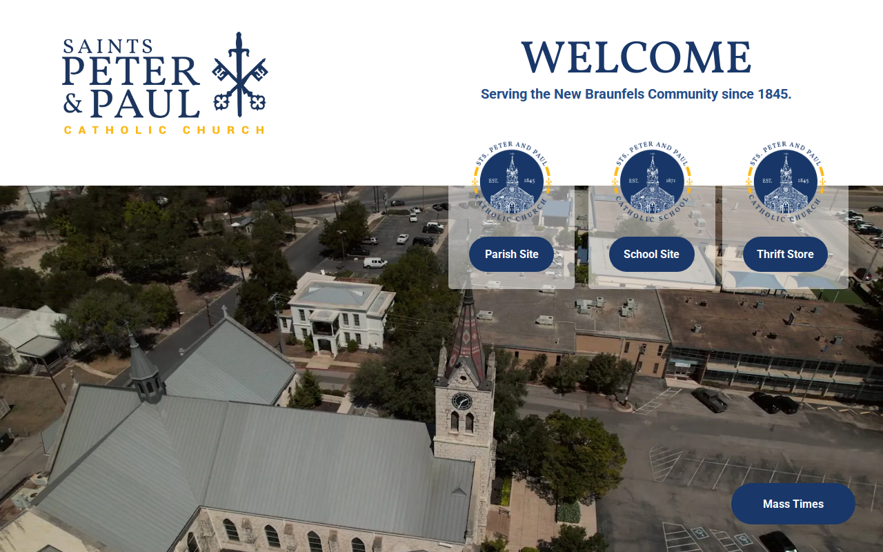 Saints Peter and Paul Thrift Store website preview