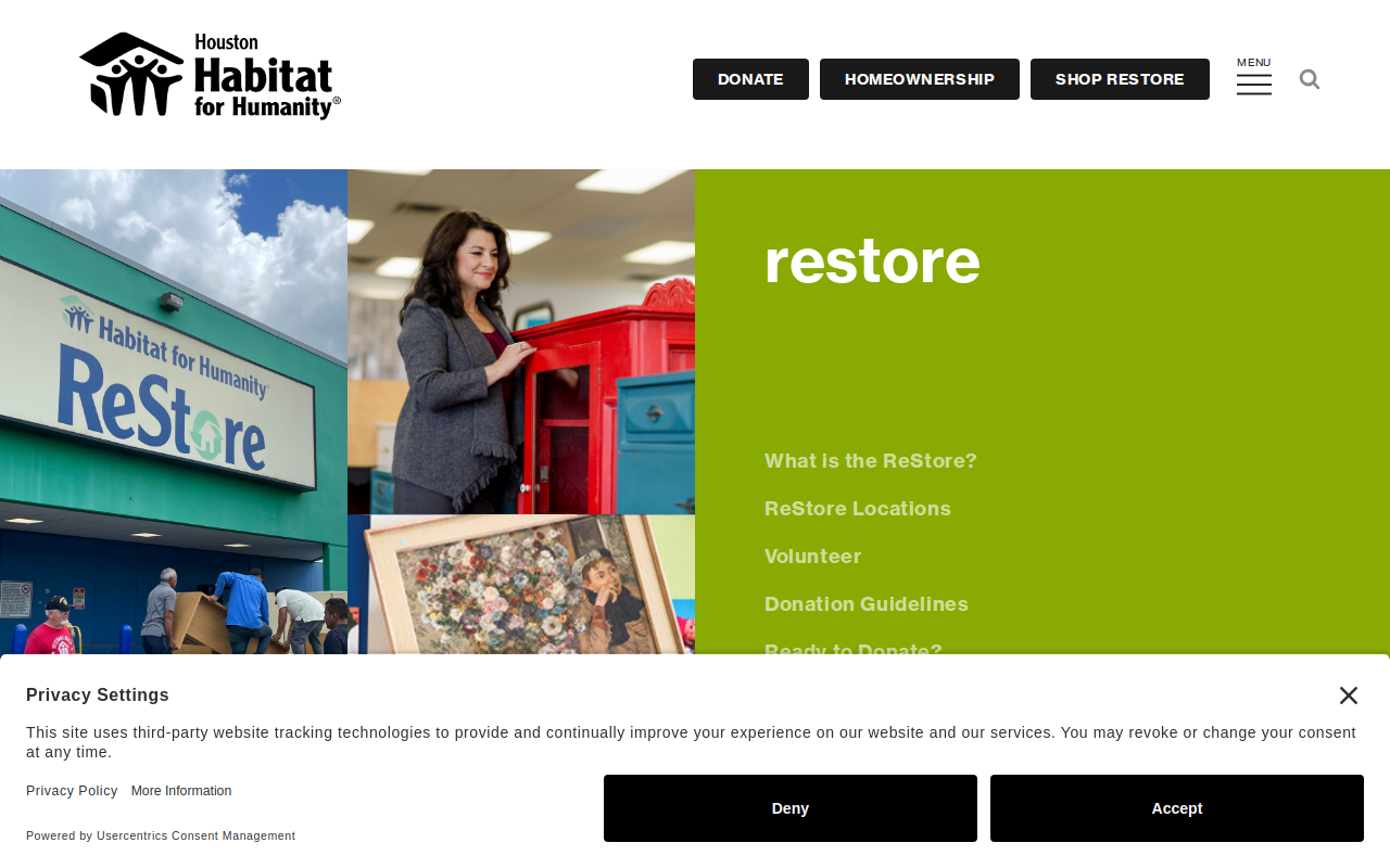 Habitat for Humanity ReStore website preview
