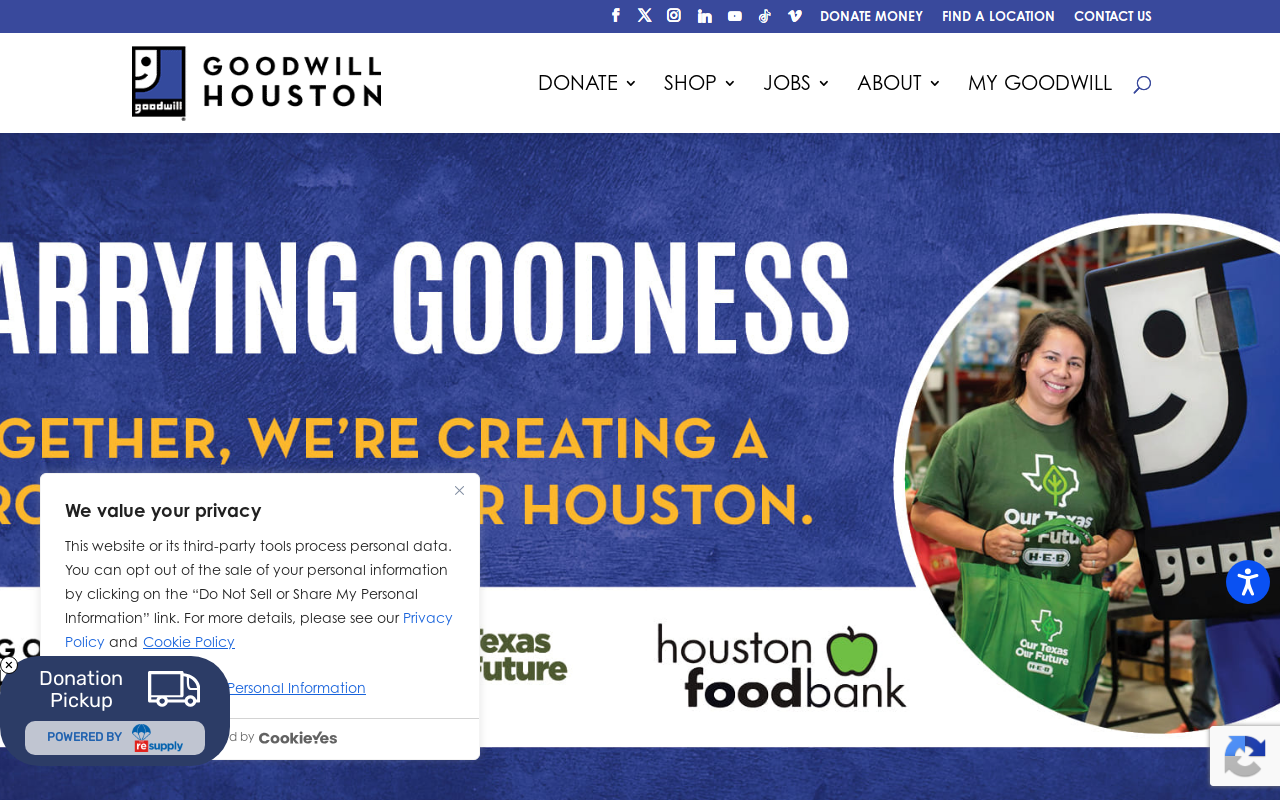 Goodwill Select website preview