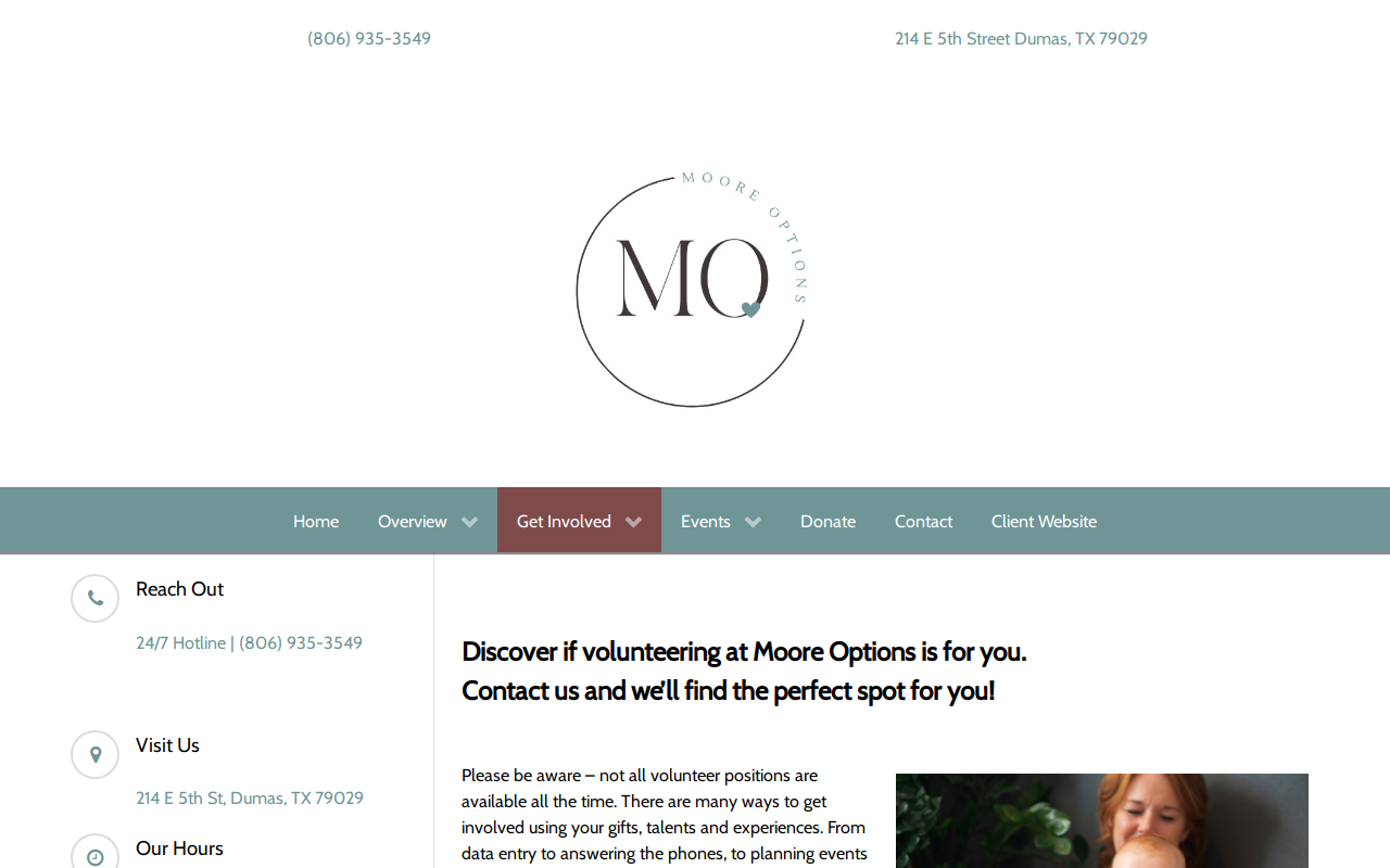 Moore Life Thrift Shop website preview