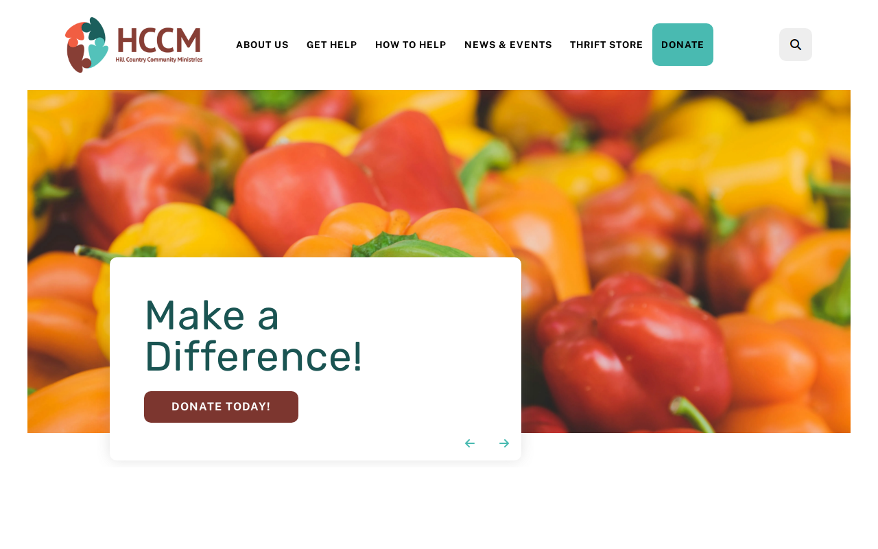 Hill Country Community Ministries Thrift Store website preview