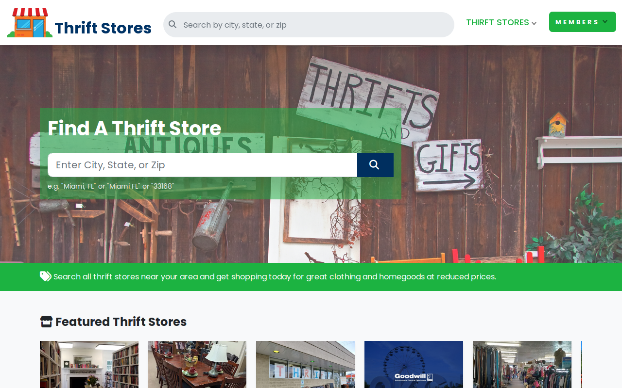 Value World Thrift Store website preview