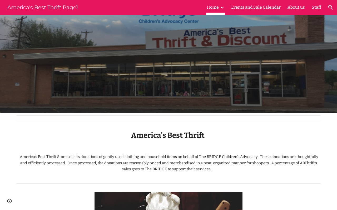 America’s thrift store website preview