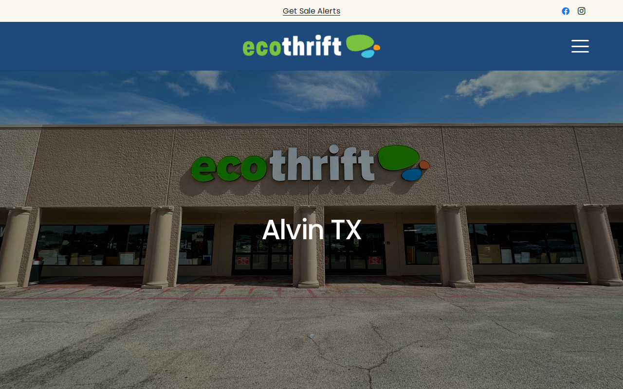 Eco Thrift Texas website preview