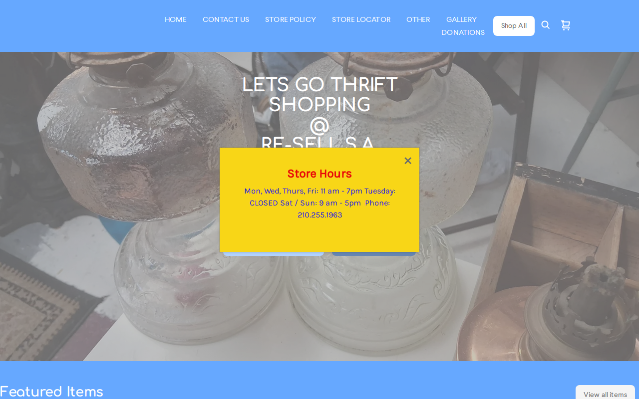 Re-Sell website preview