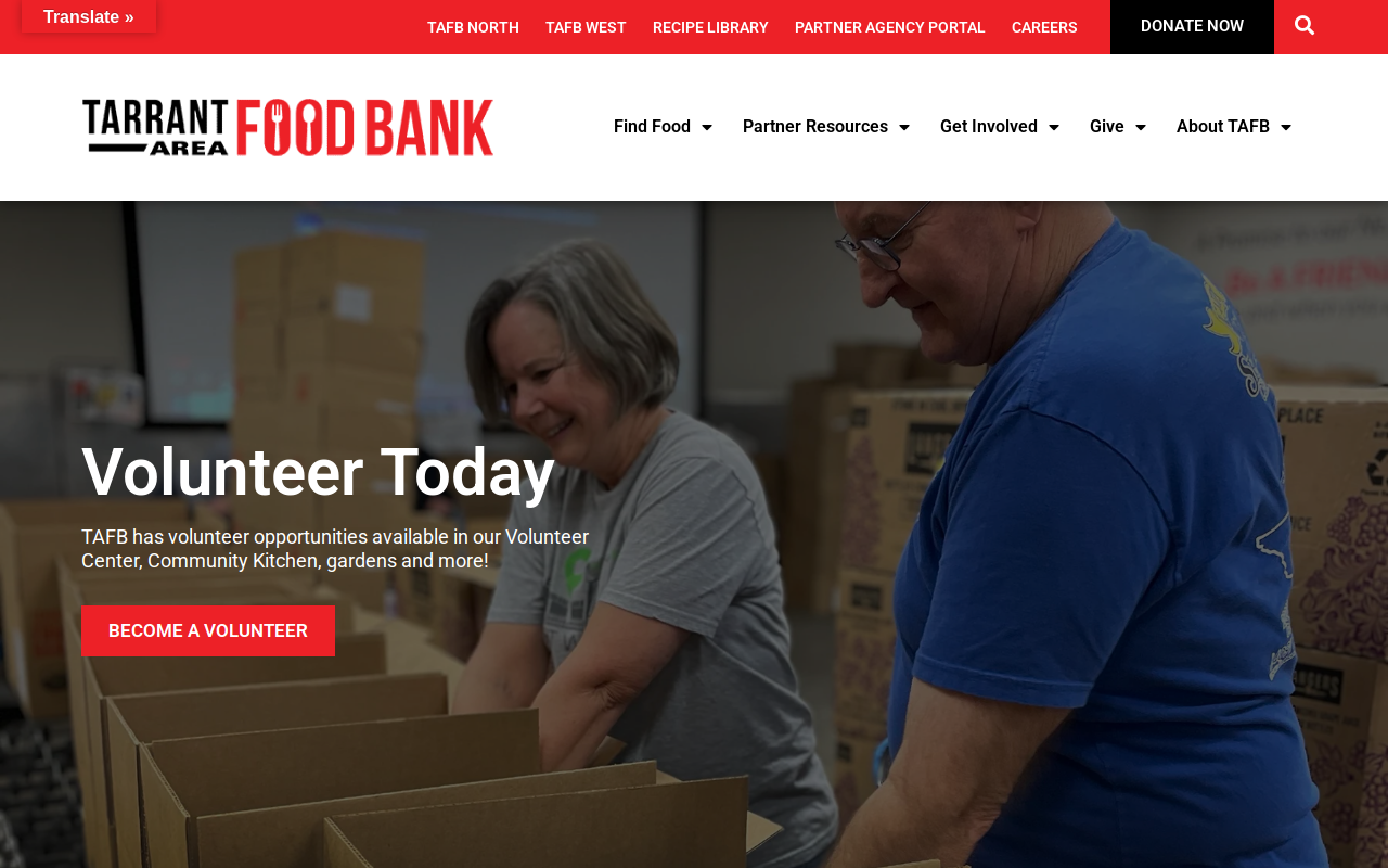 Tarrant Area Food Bank website preview
