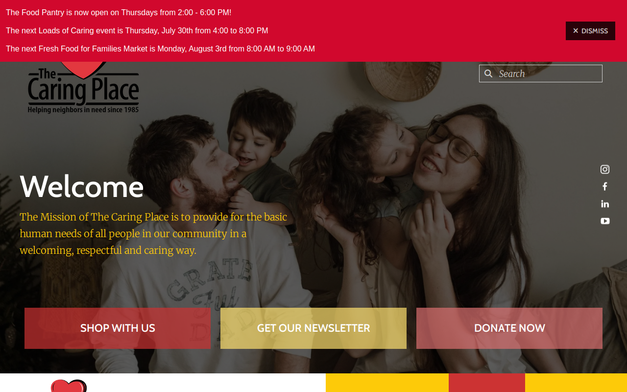 Second Helping website preview