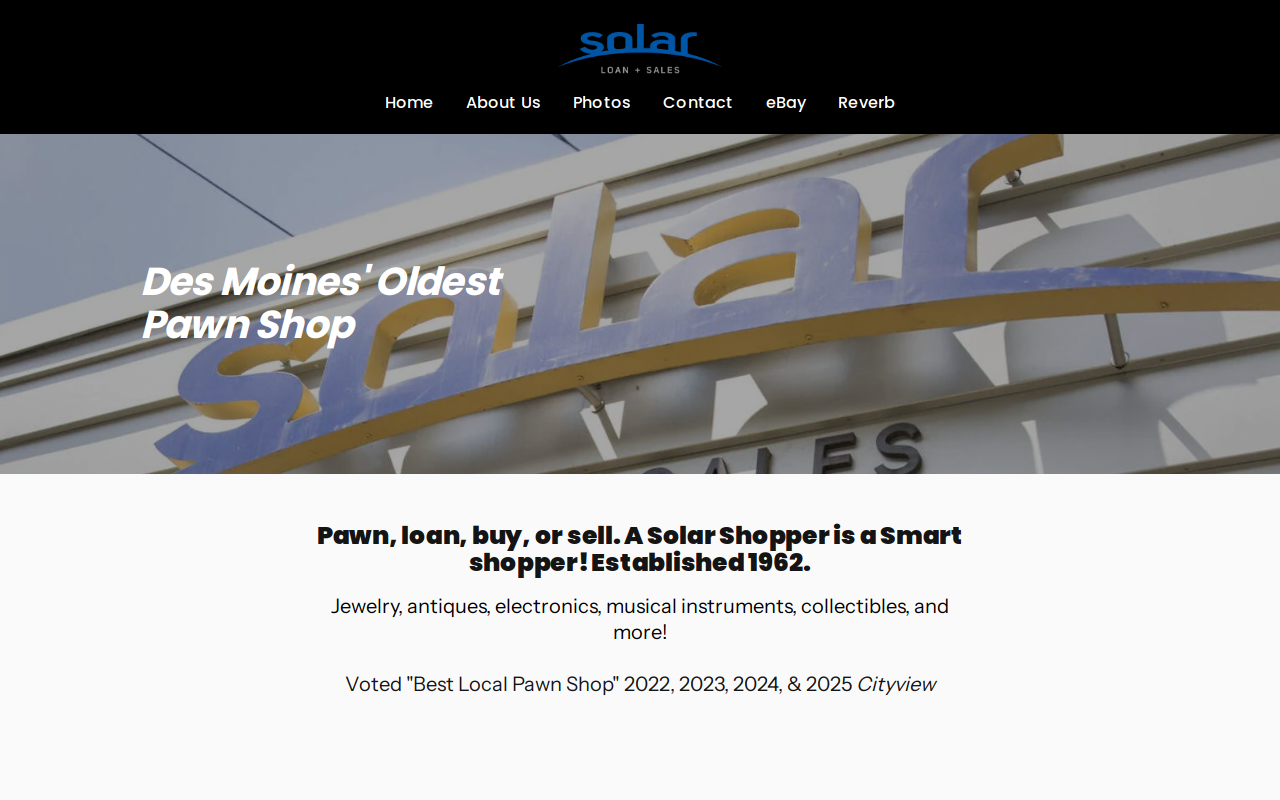 Solar Loan & Sales website preview