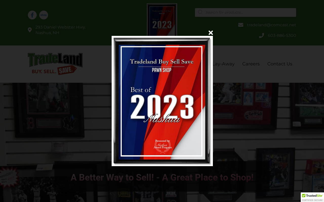 Trade Land website preview