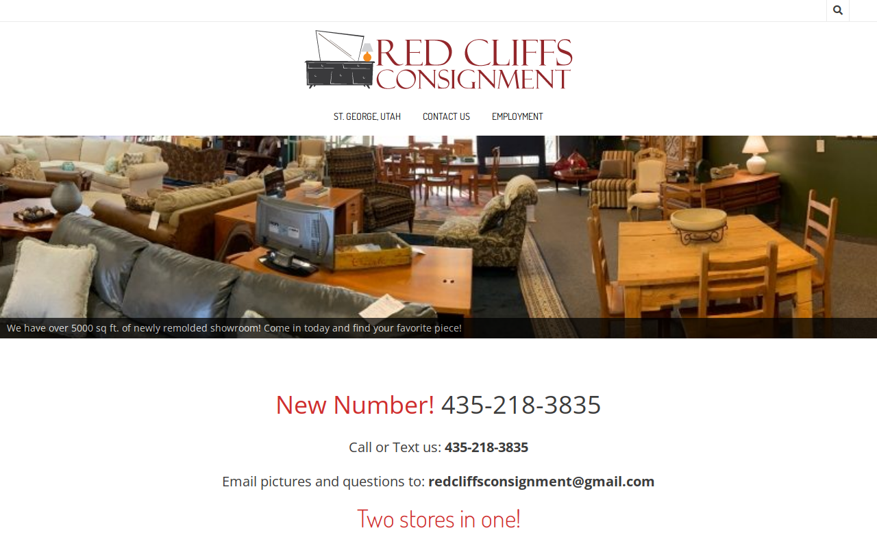 Red Cliffs Consignment website preview