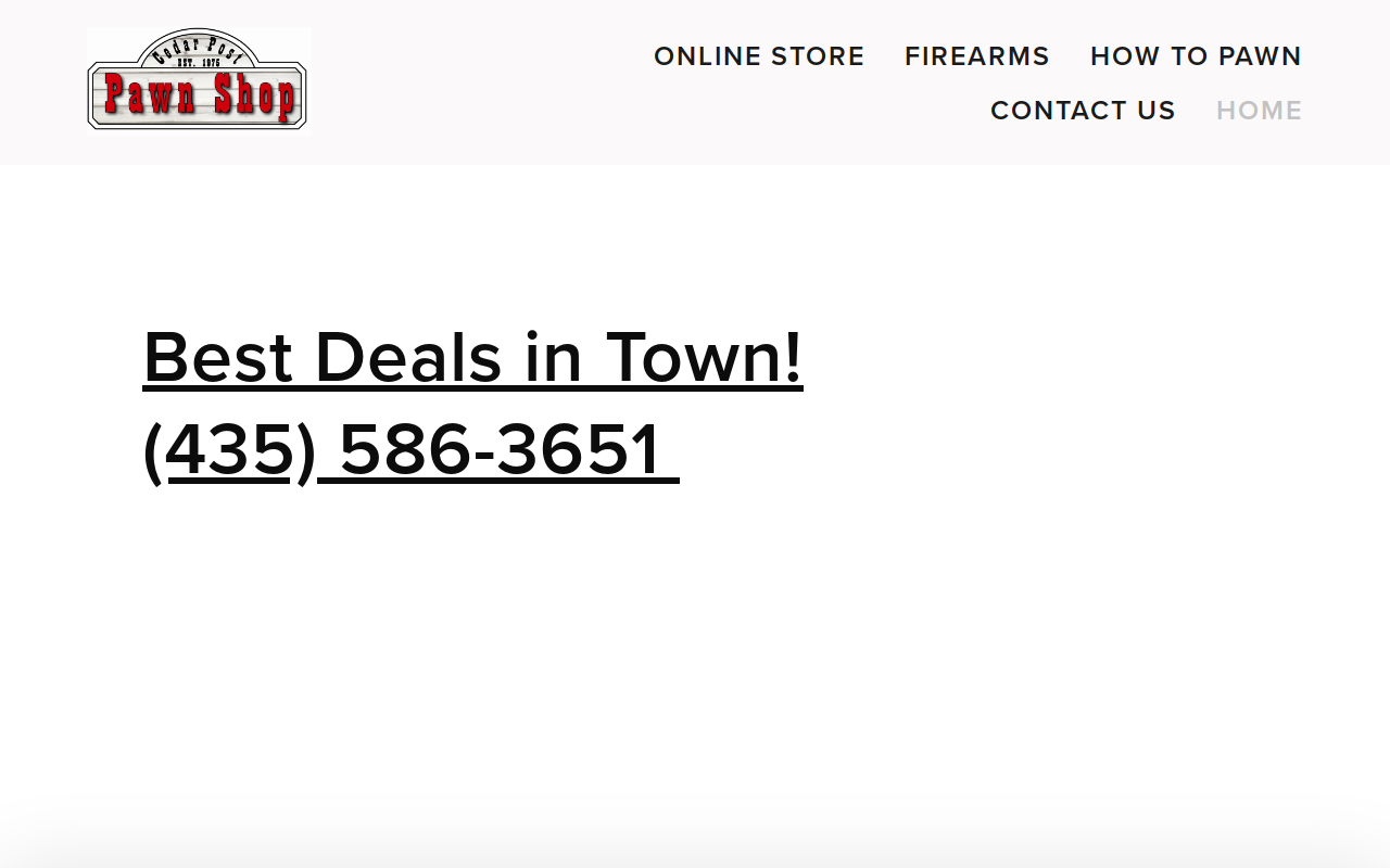 Cedar Post Trading Co website preview