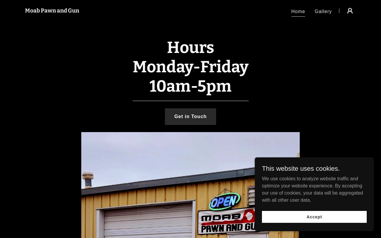Moab Pawn and Gun website preview