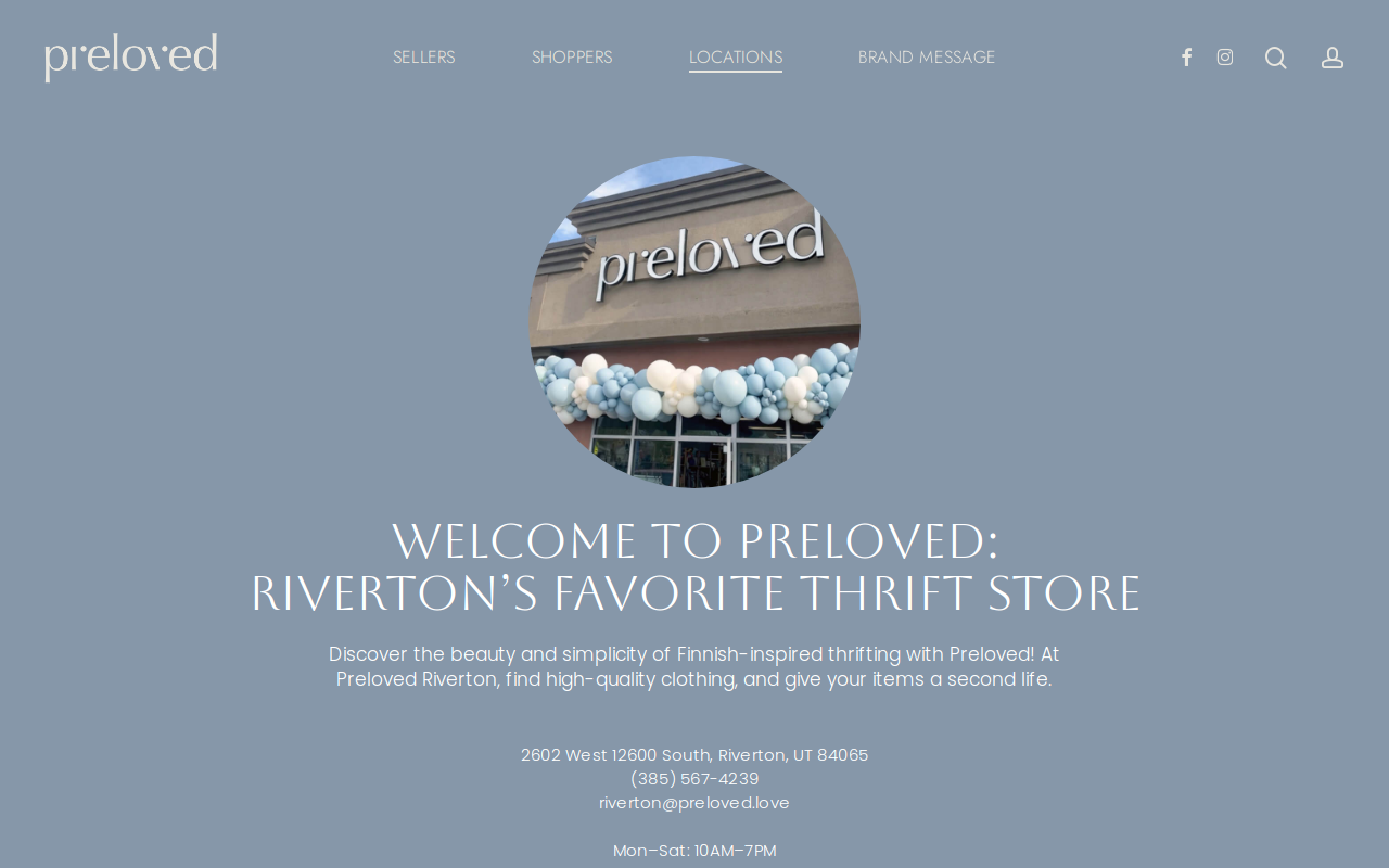 Preloved Riverton website preview