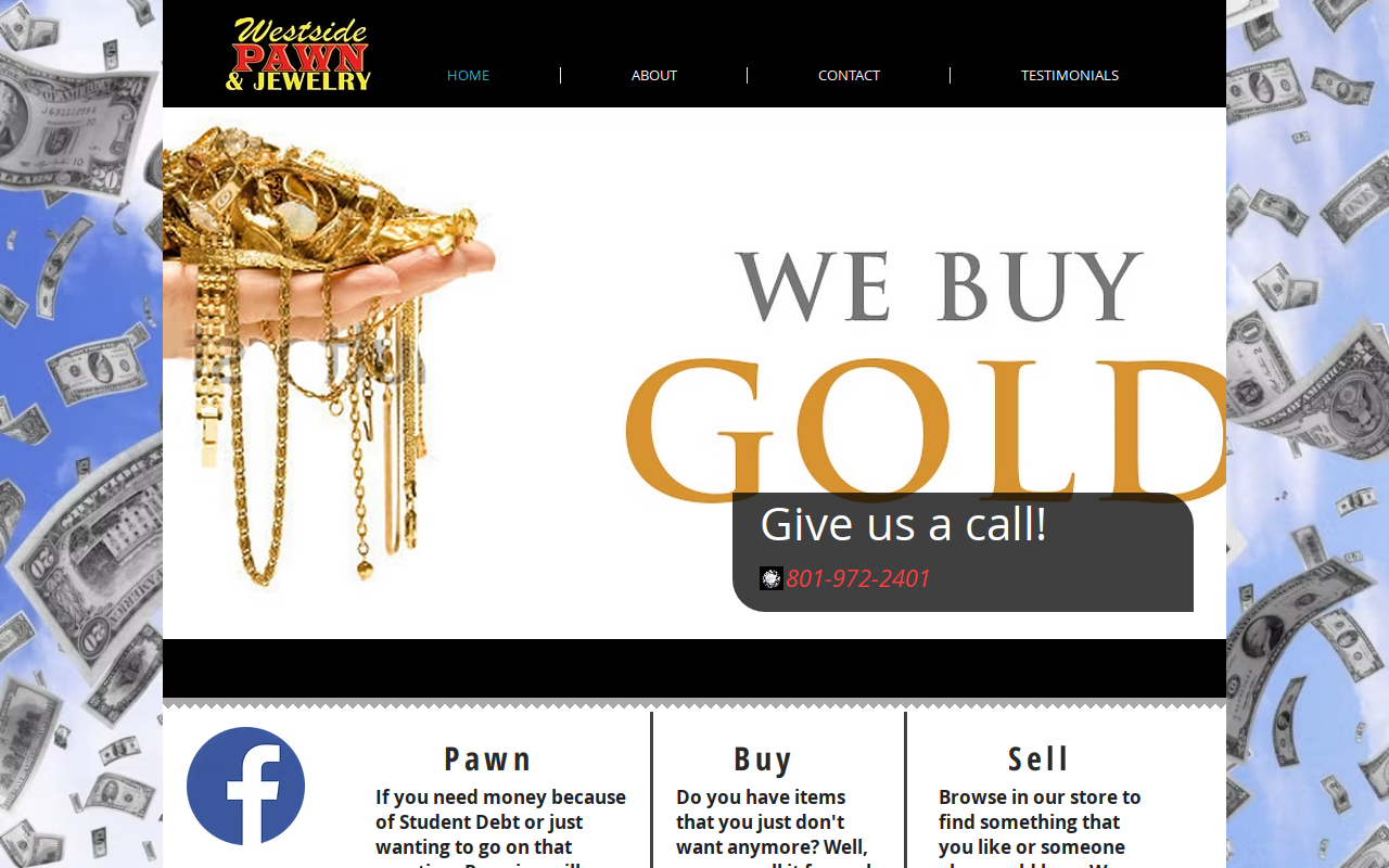 Westside Pawn and Jewelry website preview