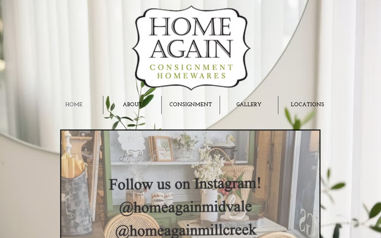 Home Again website preview