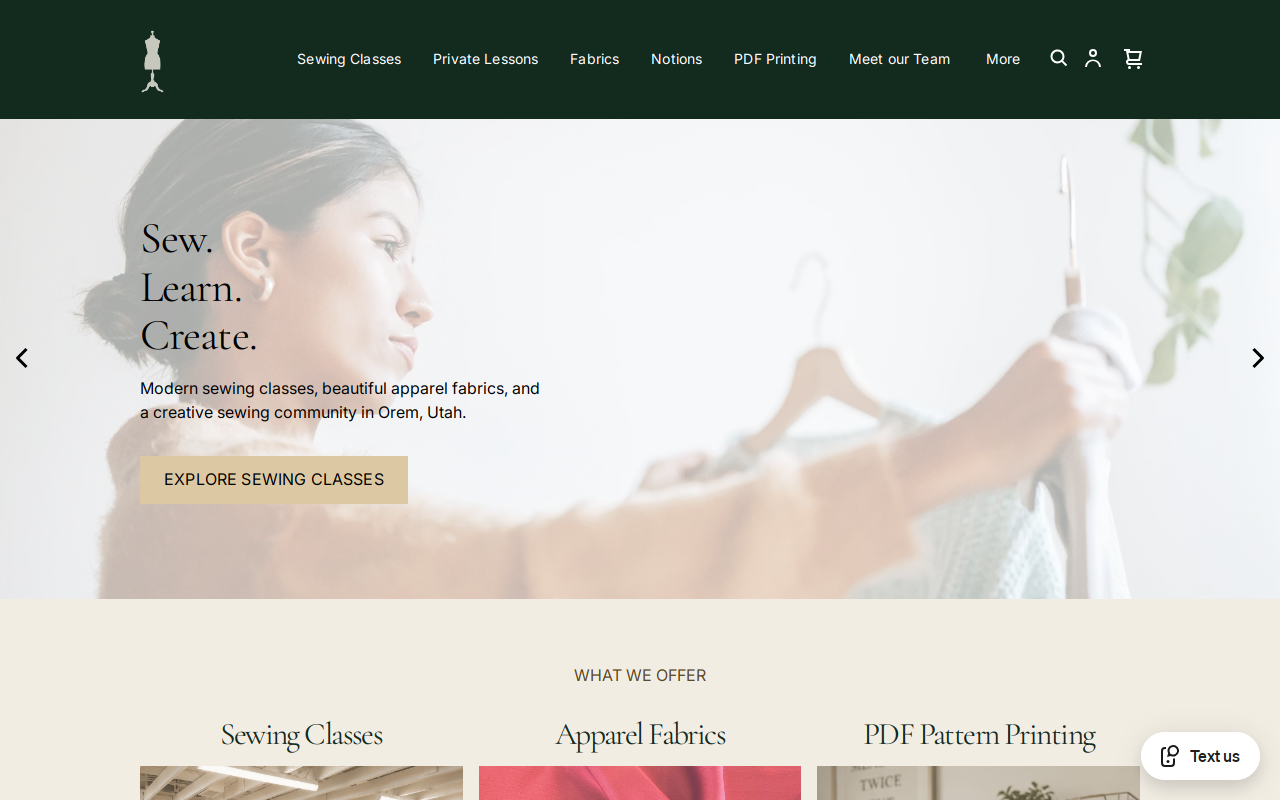 Sew Vintage website preview