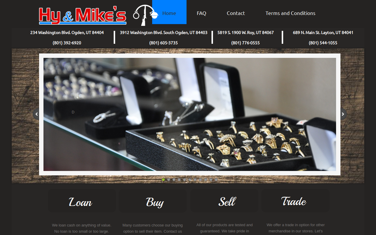 12th Street Pawn & Loan website preview