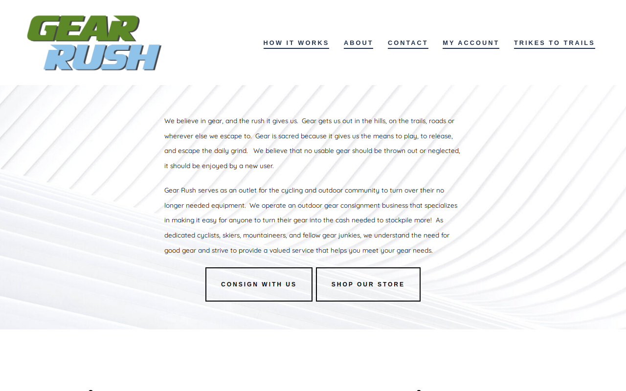 Gear Rush website preview