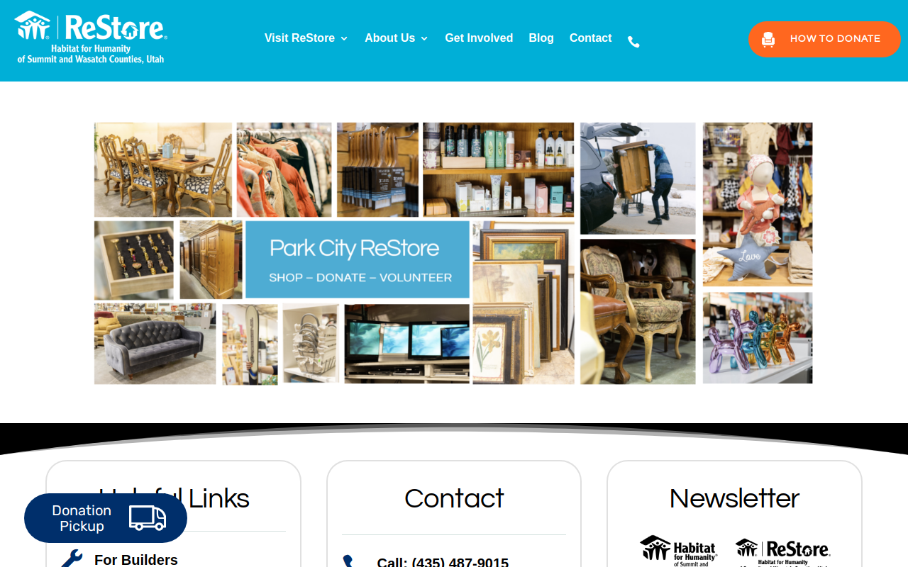 Park City ReStore website preview
