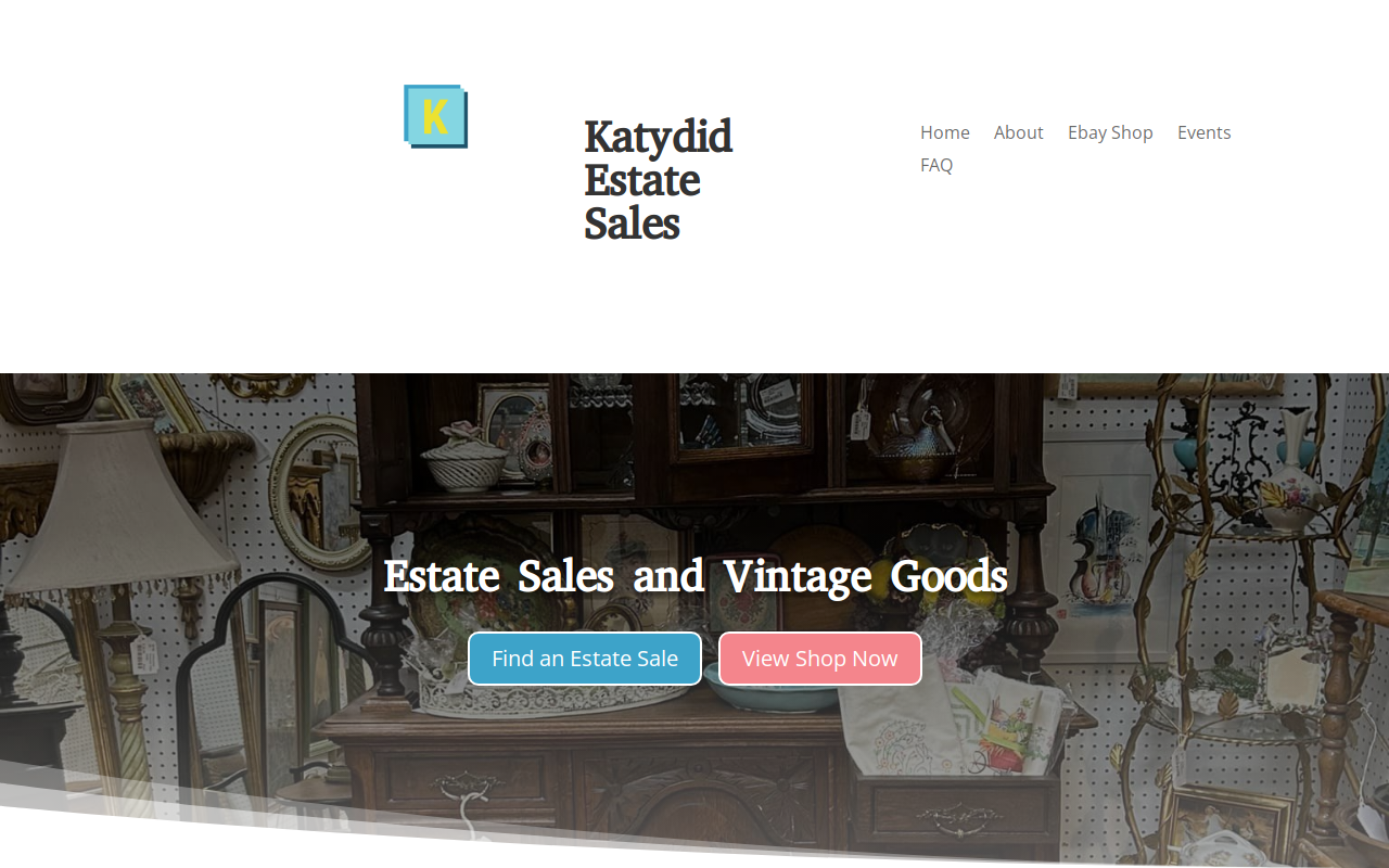 Katydid Vintage website preview