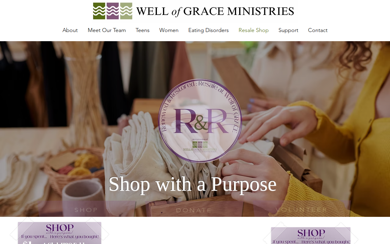 Renewed and Restored Resale website preview