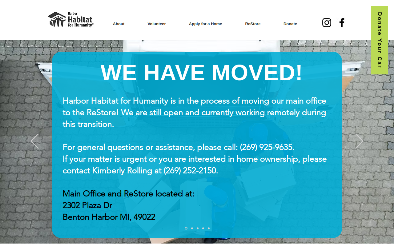 Harbor Habitat For Humanity Restore website preview