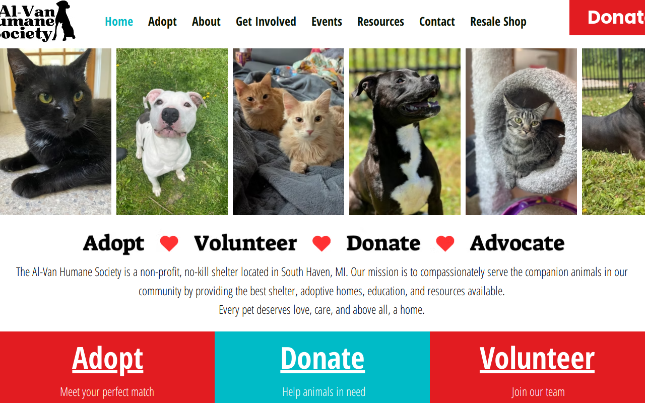 Rescued Treasures Thrift Shop website preview
