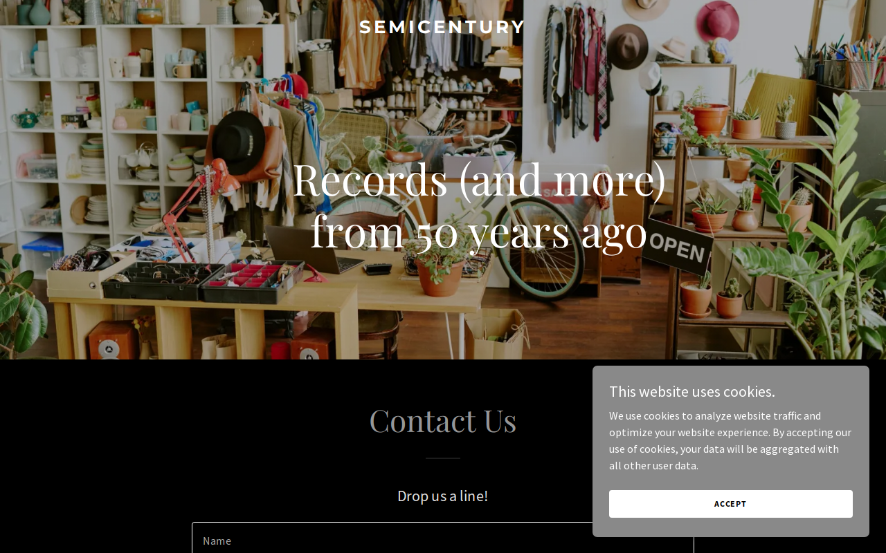 Semicentury Records & More website preview