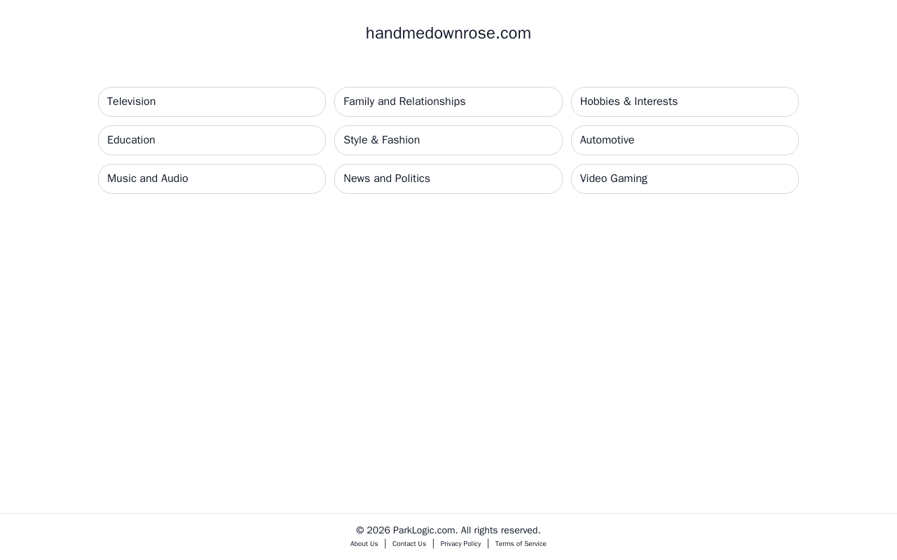Hand Me Down Rose website preview