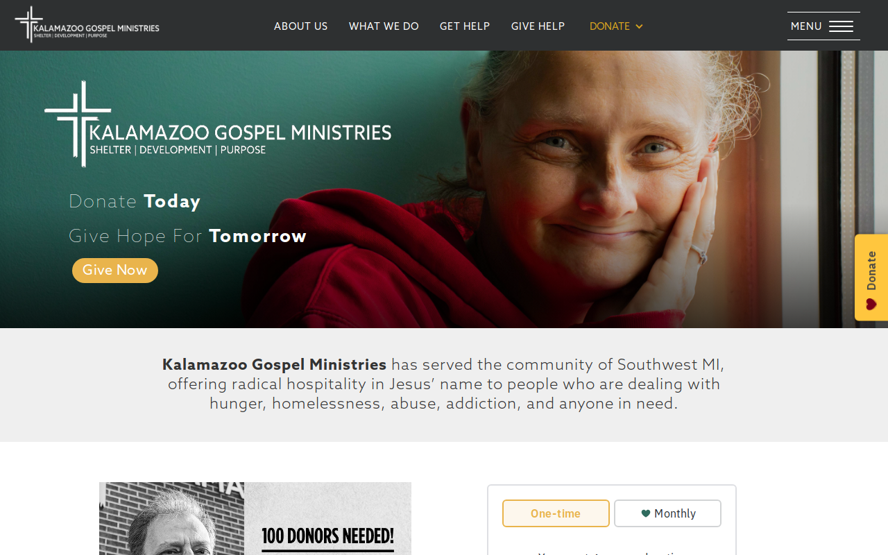 Kalamazoo Gospel Mission Thrift Store website preview