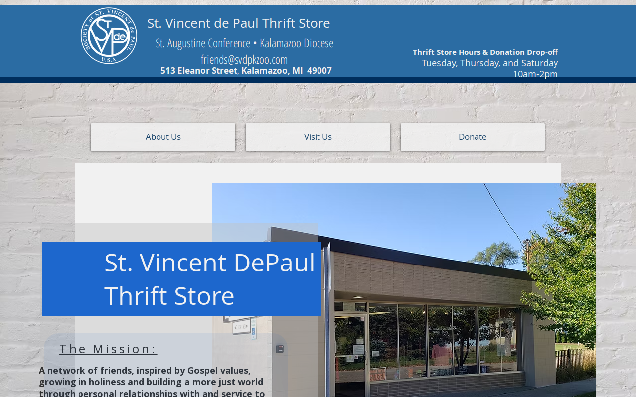 St Vincent De Paul website preview