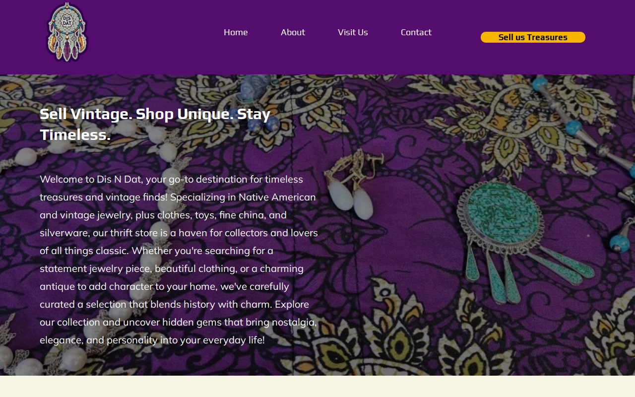 Dis N’ Dat website preview