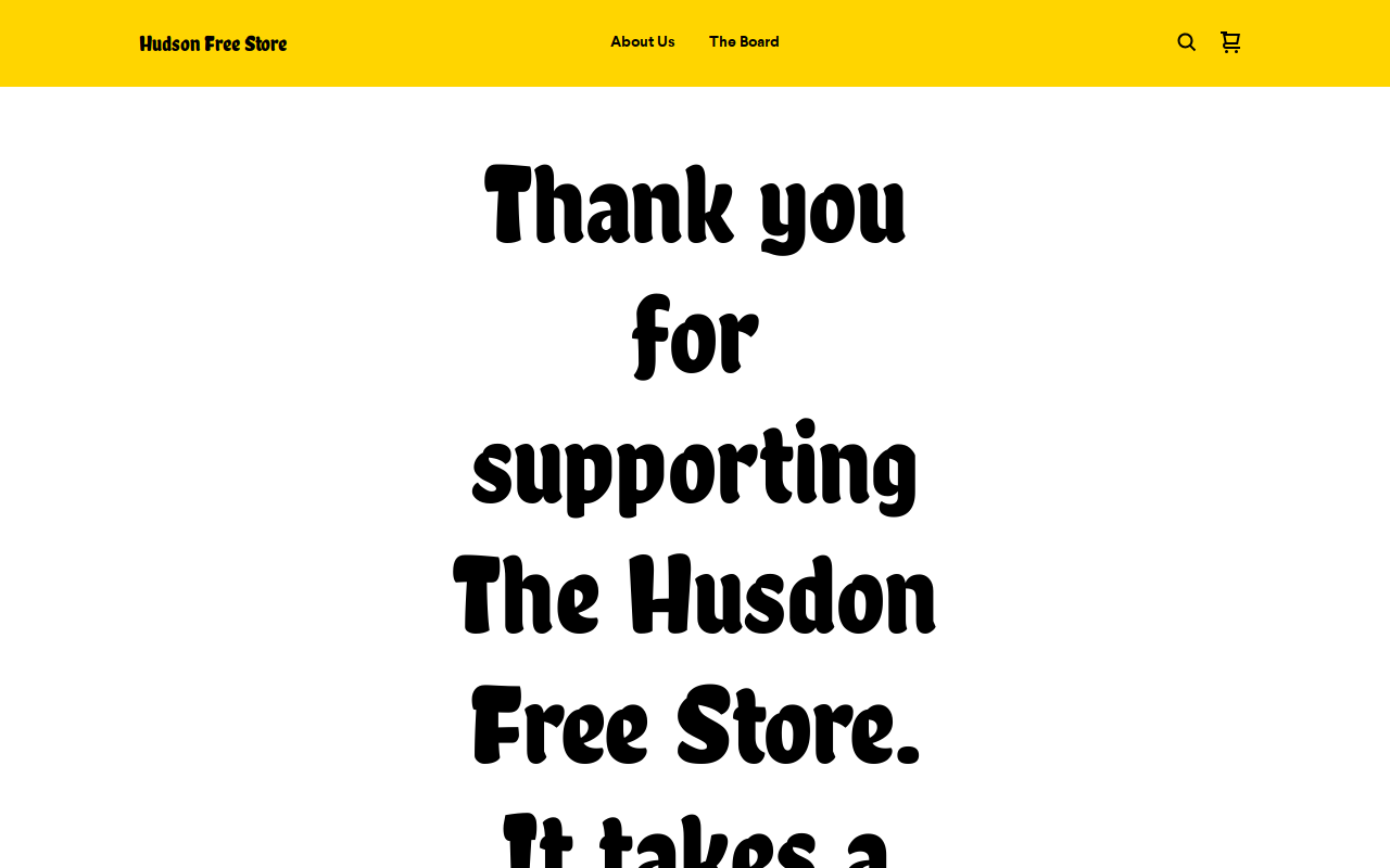 Hudson Free Store website preview