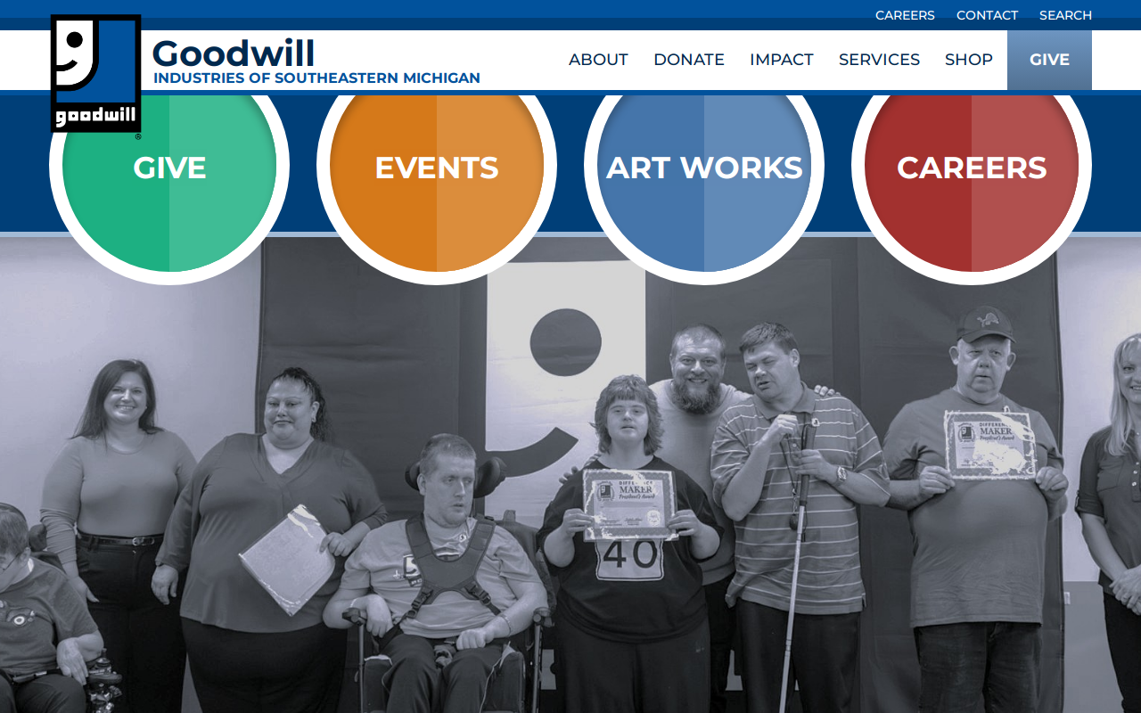 Goodwill Bookstore website preview