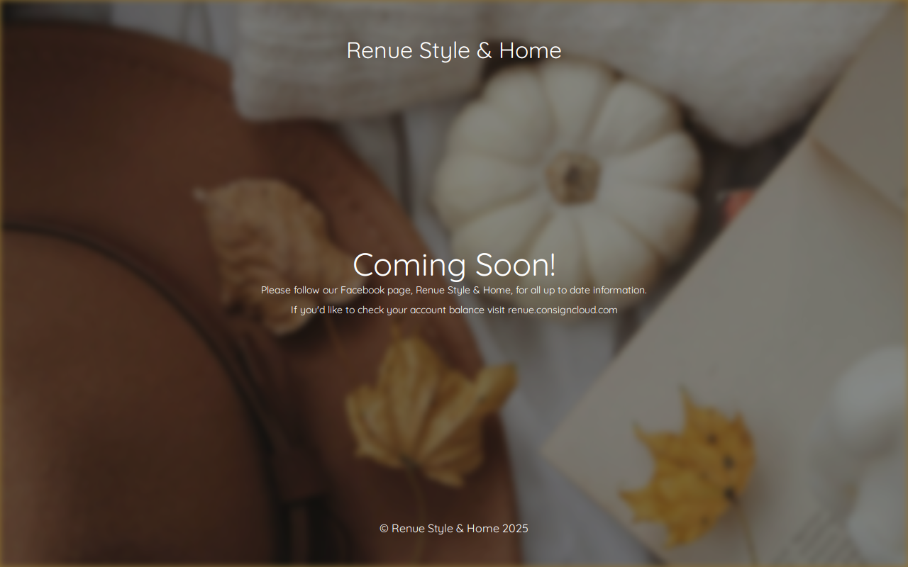 Renue Style & Home website preview