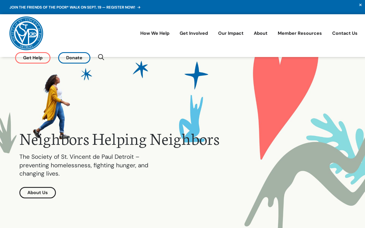 St. Vincent de Paul Society website preview