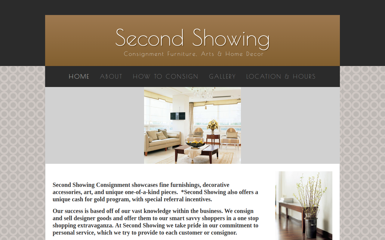 Second Showing website preview