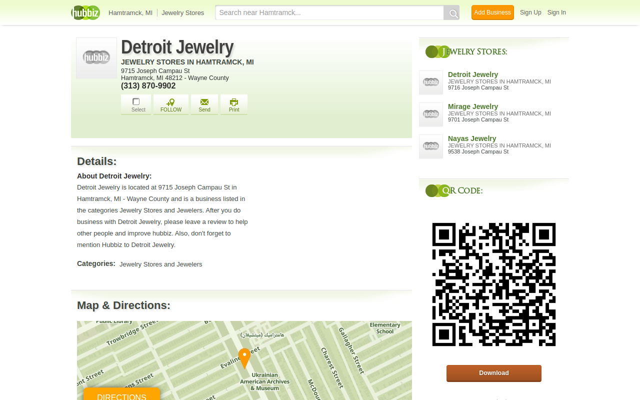 Detroit Jewelry and Loan website preview