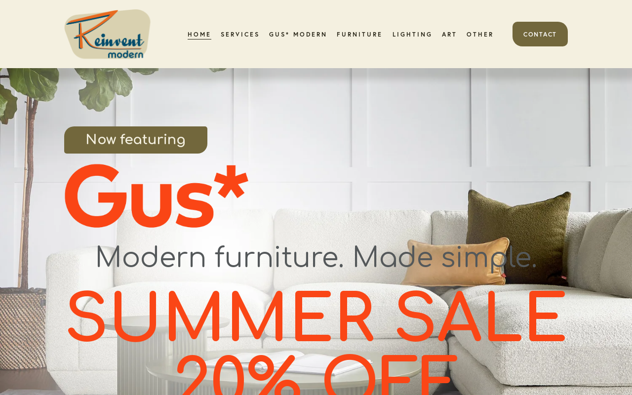 Reinvent Modern website preview